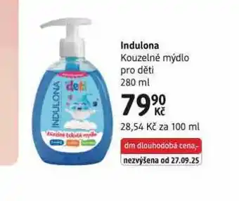 dm drogerie Indulona kouzelné mýdlo pro děti nabídka