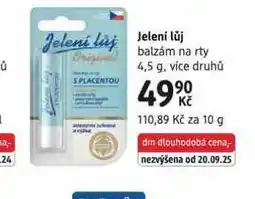 dm drogerie Jelení lůj balzám na rty nabídka