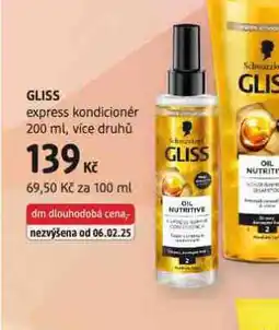 dm drogerie Gliss express kondicioner nabídka