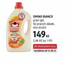 dm drogerie Omino bianco prací gel nabídka