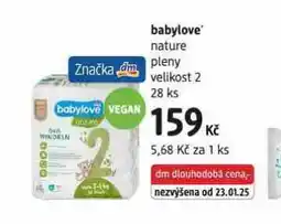dm drogerie Babylove nature pleny velikost 2 nabídka