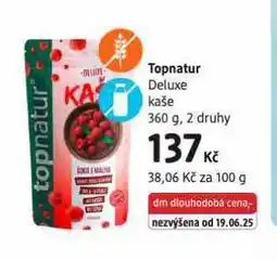 dm drogerie Topnatur deluxe kaše nabídka