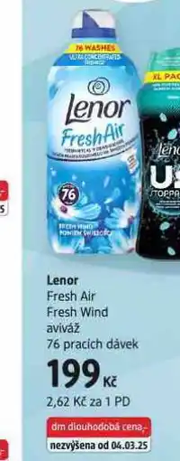 dm drogerie Lenor aviváž nabídka