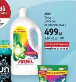 dm drogerie Ariel color prací gel nabídka