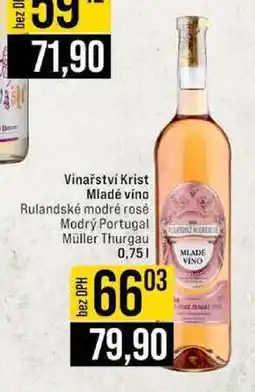 Jip Vinařství Krist Mladé víno 0,75 l nabídka