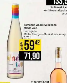 Jip Zámecké vinařství Bzenec Mladé víno 0,75 l nabídka