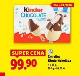 Lidl Zmrzlina kinder čokoláda nabídka
