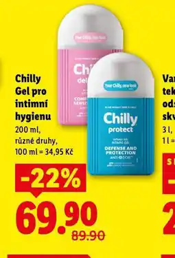Lidl Chilly mycí gel pro intimní hygienu nabídka