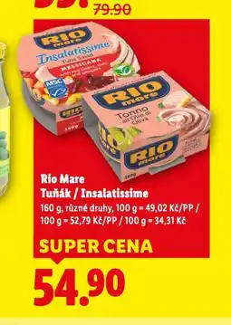 Lidl Rio mare insalatissime nabídka