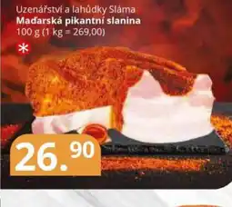 Potraviny CZ Uzenářství a lahůdky Sláma Maďarská pikantní slanina nabídka