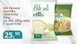 Potraviny CZ Zelí, Červená řepa Efko nabídka