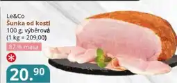 Potraviny CZ Le&Co Šunka od kosti nabídka