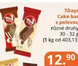 Potraviny CZ 7Days Cake bar s polevou nabídka