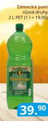 Potraviny CZ Zámecká paní různé druhy nabídka