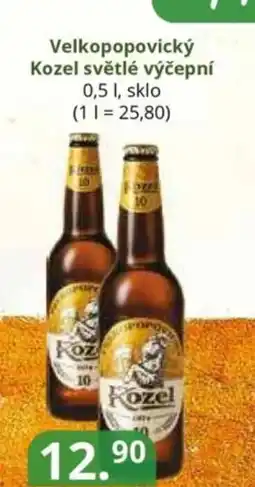 Potraviny CZ Velkopopovický Kozel světlé výčepní nabídka