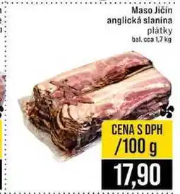 Jip Maso Jičín anglická slanina plátky 100 g nabídka
