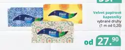 Potraviny CZ Velvet papírové kapesníky nabídka