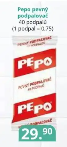 Potraviny CZ Pepo pevný podpalovač nabídka