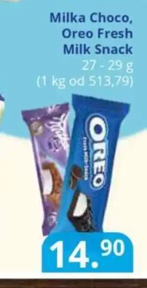 Milka Choco, Oreo Fresh Milk Snack