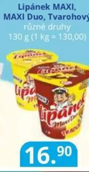 Lipánek maxi, maxi duo, tvarohový