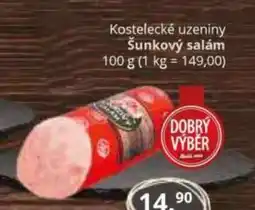 Potraviny CZ Kostelecké uzeniny Šunkový salám nabídka