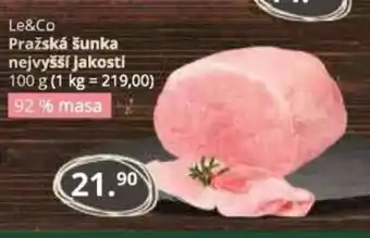 Le&Co Pražská šunka nejvyšší jakosti