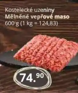 Potraviny CZ Kostelecké uzeniny Mělněné vepřové maso nabídka