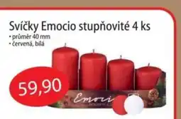 Fortel Svíčky Emocio stupňovité 4 ks Svíčky Emocio stupňovité 4 ks Svíčky Emocio stupňovité 4 ks nabídka