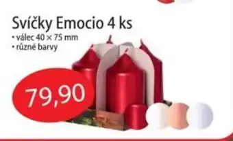 Svíčky Emocio 4 ks