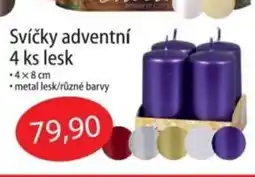 Fortel Svíčky adventní 4 ks lesk nabídka