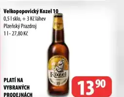 Partner Maloobchodní síť 2L Velkopopovický Kozel 10 nabídka