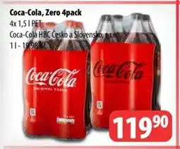 Partner Maloobchodní síť Coca-Cola, Zero 4pack nabídka