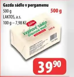 Partner Maloobchodní síť Gazda sádlo v pergamenu nabídka