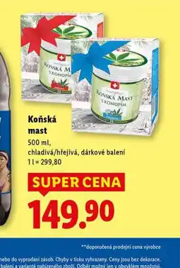 Lidl Koňská mast nabídka