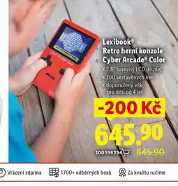 Lidl Retro herní konzole cyber arcade color nabídka