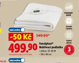 Lidl Nahřívací podložka nabídka