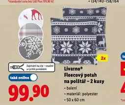 Lidl Fleecový potah na polštář - 2 kusy nabídka