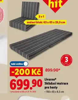 Lidl Skládací matrace pro hosty nabídka