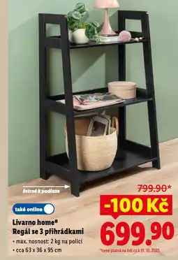 Lidl Regál se 3 přihrádkami nabídka