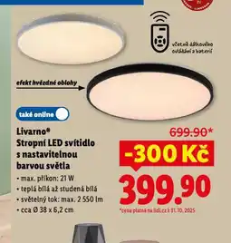 Lidl Stropní led svítidlo nabídka
