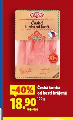 Lidl Česká šunka od kosti nabídka
