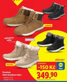 Lidl Premium zimní kotníkův obuv nabídka