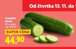 Lidl Farmářské okurky nabídka