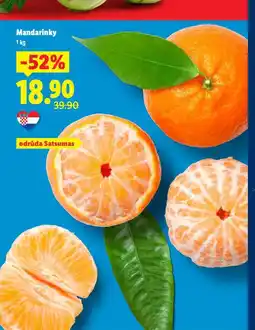 Lidl Mandarinky nabídka