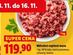 Lidl Mělněné vepřové maso nabídka