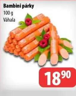 Partner Maloobchodní síť Bambini párky nabídka