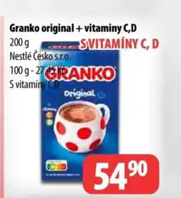 Partner Maloobchodní síť Granko original + vitaminy C,D nabídka