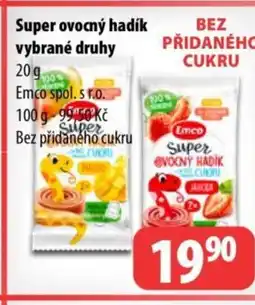 Partner Maloobchodní síť Super ovocný hadík vybrané druhy nabídka