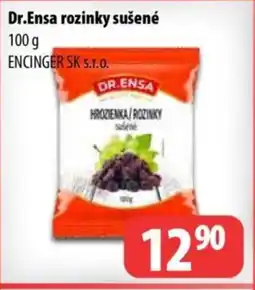 Partner Maloobchodní síť Dr.Ensa rozinky sušené nabídka