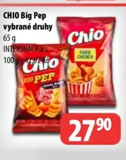 Partner Maloobchodní síť CHIO Big Pep vybrané druhy nabídka